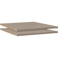 rauch Einlegeboden "Zubehör für Rauch-Drehtürenschränke ORANGE" 2er-Set Breite 43 cm, Tiefe 45 cm von Rauch