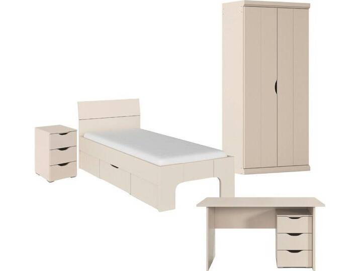 rauch Jugendzimmer-Set Marlene, (Set, 4-tlg., in 3 verschiedenen Ausstattungen BASIC/CLASSIC/PREMIUM), erhältlich in verschiedenen Bett- und Schrank-Breiten MADE IN GERMANY von Rauch