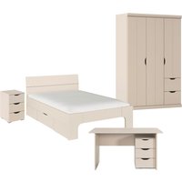 rauch Jugendzimmer-Set "Marlene", (Set, 4 tlg., in 3 verschiedenen Ausstattungen BASIC/CLASSIC/PREMIUM), erhältlich in verschiedenen Bett- und Schrank-Breiten MADE IN GERMANY von Rauch