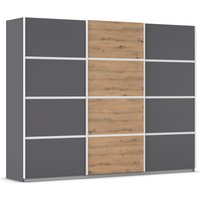 rauch Kleiderschrank "Schwebetürenschrank Garderobe Schrank TOP ANGEBOT Avola", (in 3 verschiedenen Ausstattungen BASIC/CLASSIC/PREMIUM), mit eleganten Zierleisten in Chrom, Schwarz oder Weiß MADE IN GERMANY von Rauch