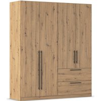 rauch Kleiderschrank "Drehtürenschrank Schrank Garderobe Wäscheschrank Schlafzimmer AVOLA" in 3 verschiedenen Ausstattungen BASIC/CLASSIC/PREMIUM, mit hochwertigen Stangengriffen aus Metall in Schwarz MADE IN GERMANY von Rauch