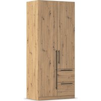 rauch Kleiderschrank "Drehtürenschrank Schrank Garderobe Wäscheschrank Schlafzimmer AVOLA", (in 3 verschiedenen Ausstattungen BASIC/CLASSIC/PREMIUM), mit hochwertigen Stangengriffen aus Metall in Schwarz MADE IN GERMANY von Rauch