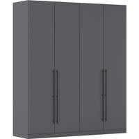 rauch Kleiderschrank "Drehtürenschrank Schrank Garderobe Wäscheschrank Schlafzimmer AVOLA", (in 3 verschiedenen Ausstattungen BASIC/CLASSIC/PREMIUM), mit hochwertigen Stangengriffen in Schwarz aus Metall MADE IN GERMANY von Rauch
