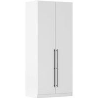 rauch Kleiderschrank "Drehtürenschrank Schrank Garderobe Wäscheschrank Schlafzimmer AVOLA", (in 3 verschiedenen Ausstattungen BASIC/CLASSIC/PREMIUM), mit hochwertigen Stangengriffen in Schwarz aus Metall MADE IN GERMANY von Rauch