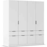 rauch Kleiderschrank "Kleiderschrank Schrank Garderobe Wäscheschrank DUNDEE", (mit 3 Griff-Varianten), Schubladen in zwei Höhen, optional mit Spiegel MADE IN GERMANY von Rauch
