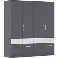 rauch Kleiderschrank "Kleiderschrank Schrank Garderobe Wäscheschrank DUNDEE", (mit 3 Griff-Varianten), Schubladen in zwei Höhen, optional mit Spiegel MADE IN GERMANY von Rauch