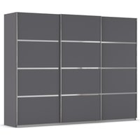 rauch Kleiderschrank "Schwebetürenschrank Garderobe Schrank TOP ANGEBOT Avola", (in 3 verschiedenen Ausstattungen BASIC/CLASSIC/PREMIUM), mit eleganten Zierleisten in Chrom, Schwarz oder Weiß MADE IN GERMANY von Rauch