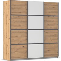 rauch Kleiderschrank "Schwebetürenschrank Garderobe Schrank TOP ANGEBOT Avola", (in 3 verschiedenen Ausstattungen BASIC/CLASSIC/PREMIUM), mit eleganten Zierleisten in Chrom, Schwarz oder Weiß MADE IN GERMANY von Rauch