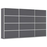 rauch Kleiderschrank "Schwebetürenschrank Garderobe Schrank TOP ANGEBOT Avola", (in 3 verschiedenen Ausstattungen BASIC/CLASSIC/PREMIUM), mit eleganten Zierleisten in Chrom, Schwarz oder Weiß MADE IN GERMANY von Rauch