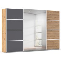 rauch Kleiderschrank "Schwebetürenschrank Garderobe Schrank TOP ANGEBOT Avola", (in 3 verschiedenen Ausstattungen BASIC/CLASSIC/PREMIUM inkl. Spiegel), mit eleganten Zierleisten in Chrom, Schwarz oder Weiß MADE IN GERMANY von Rauch