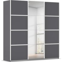 rauch Kleiderschrank "Schwebetürenschrank Garderobe Schrank TOP ANGEBOT Avola", (in 3 verschiedenen Ausstattungen BASIC/CLASSIC/PREMIUM inkl. Spiegel), mit eleganten Zierleisten in Chrom, Schwarz oder Weiß MADE IN GERMANY von Rauch
