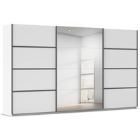 rauch Kleiderschrank "Schwebetürenschrank Garderobe Schrank TOP ANGEBOT Avola", (in 3 verschiedenen Ausstattungen BASIC/CLASSIC/PREMIUM inkl. Spiegel), mit eleganten Zierleisten in Chrom, Schwarz oder Weiß MADE IN GERMANY von Rauch