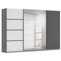 rauch Kleiderschrank "Schwebetürenschrank Garderobe Schrank TOP ANGEBOT Avola", (in 3 verschiedenen Ausstattungen BASIC/CLASSIC/PREMIUM inkl. Spiegel), mit eleganten Zierleisten in Chrom, Schwarz oder Weiß MADE IN GERMANY von Rauch