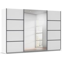 rauch Kleiderschrank "Schwebetürenschrank Garderobe Schrank TOP ANGEBOT Avola", (in 3 verschiedenen Ausstattungen BASIC/CLASSIC/PREMIUM inkl. Spiegel), mit eleganten Zierleisten in Chrom, Schwarz oder Weiß MADE IN GERMANY von Rauch