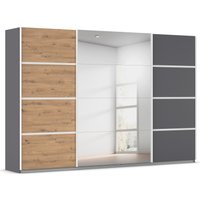 rauch Kleiderschrank "Schwebetürenschrank Garderobe Schrank TOP ANGEBOT Avola", (in 3 verschiedenen Ausstattungen BASIC/CLASSIC/PREMIUM inkl. Spiegel), mit eleganten Zierleisten in Chrom, Schwarz oder Weiß MADE IN GERMANY von Rauch