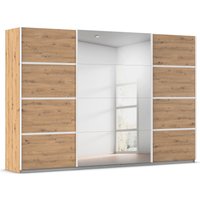 rauch Kleiderschrank "Schwebetürenschrank Garderobe Schrank TOP ANGEBOT Avola", (in 3 verschiedenen Ausstattungen BASIC/CLASSIC/PREMIUM inkl. Spiegel), mit eleganten Zierleisten in Chrom, Schwarz oder Weiß MADE IN GERMANY von Rauch