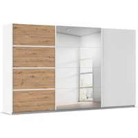rauch Kleiderschrank "Schwebetürenschrank Garderobe Schrank TOP ANGEBOT Avola", (in 3 verschiedenen Ausstattungen BASIC/CLASSIC/PREMIUM inkl. Spiegel), mit eleganten Zierleisten in Chrom, Schwarz oder Weiß MADE IN GERMANY von Rauch
