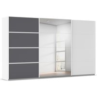 rauch Kleiderschrank "Schwebetürenschrank Garderobe Schrank TOP ANGEBOT Avola", (in 3 verschiedenen Ausstattungen BASIC/CLASSIC/PREMIUM inkl. Spiegel), mit eleganten Zierleisten in Chrom, Schwarz oder Weiß MADE IN GERMANY von Rauch