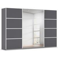 rauch Kleiderschrank "Schwebetürenschrank Garderobe Schrank TOP ANGEBOT Avola", (in 3 verschiedenen Ausstattungen BASIC/CLASSIC/PREMIUM inkl. Spiegel), mit eleganten Zierleisten in Chrom, Schwarz oder Weiß MADE IN GERMANY von Rauch
