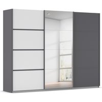 rauch Kleiderschrank "Schwebetürenschrank Garderobe Schrank TOP ANGEBOT Avola", (in 3 verschiedenen Ausstattungen BASIC/CLASSIC/PREMIUM inkl. Spiegel), mit eleganten Zierleisten in Chrom, Schwarz oder Weiß MADE IN GERMANY von Rauch