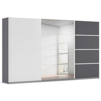 rauch Kleiderschrank "Schwebetürenschrank Garderobe Schrank TOP ANGEBOT Avola", (in 3 verschiedenen Ausstattungen BASIC/CLASSIC/PREMIUM inkl. Spiegel), mit eleganten Zierleisten in Chrom, Schwarz oder Weiß MADE IN GERMANY von Rauch