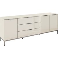 rauch Kombikommode "Kommode Türkommode Sideboard Kombikommode FLIPP mit Glasfront", (Breite 200 cm mit 2 Einlegeböden), 3-türig mit 3 Schubladen und Soft-Close-Funktion sowie Glasfront von Rauch