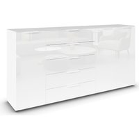 rauch Kombikommode "Kommode Türkommode Sideboard Kombikommode FLIPP mit Glasfront" Breite 200 cm mit 4 Einlegeböden, 3-türig, 5 Schubladen, Soft-Close-Funktion, Oberboden und Front Glas rauch Kombikommode "Kommode Türkommode Sideboard Kombikommode FLIPP mit Glasfront" Breite 200 cm mit 4 Einlegeböden, 3-türig, 5 Schubladen, Soft-Close-Funktion, Oberboden und Front Glas von Rauch