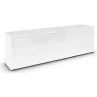 rauch Kombikommode "Kommode Türkommode Sideboard Kombikommode FLIPP mit Glasfront", (Breite 200 cm mit 2 Einlegeböden), 3-türig mit 3 Schubladen und Soft-Close-Funktion sowie Glasfront rauch Kombikommode "Kommode Türkommode Sideboard Kombikommode FLIPP mit Glasfront", (Breite 200 cm mit 2 Einlegeböden), 3-türig mit 3 Schubladen und Soft-Close-Funktion sowie Glasfront von Rauch