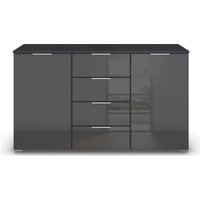 rauch Kommode "Sideboard Kombikommode Schubladenkommode AGORDO mit Glasfront", Breite 140 cm mit 4 Schubkästen und 2 Türen, inkl. 3er-Set Filzboxen von Rauch