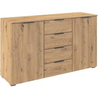rauch Kombikommode "Sideboard Schubladenkommode AGORDO mit Dekor- oder Hochglanzfront", (in zwei Griff-Farben), mit 4 Schubkästen und 2 Türen sowie Metallgriffen MADE IN GERMANY von Rauch
