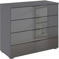 rauch Schubkastenkommode "Sideboard Schubladenkommode Schubladenkommode AGORDO mit Glasfront", (in zwei Griff-Farben), Breite 93 cm mit 4 großen Schubladen für viel Stauraum MADE IN GERMANY von Rauch