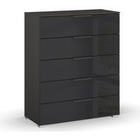 rauch Schubkastenkommode "Skat Meridian Kommode Sideboard Wäscheschrank", mit 5 Schubladen mit Glasfront in elegantem Design von Rauch