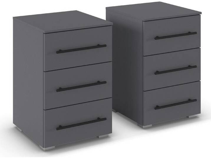 rauch Nachtkommode Nachttisch Nachtkonsole AVOLA in Dekorfront (Set, 2 St., Breite 40 cm inkl. Soft-Close-Funktion), mit 3 geräumigen Schubladen für viel Stauraum MADE IN GERMANY von Rauch