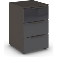 rauch Nachtkommode "Nachttisch Nachtschrank Nachtkonsole FLIPP mit Glasfront", (Breite 40 cm), mit 3 Schubladen und Soft-Close-Funktion sowie Glasfront von Rauch