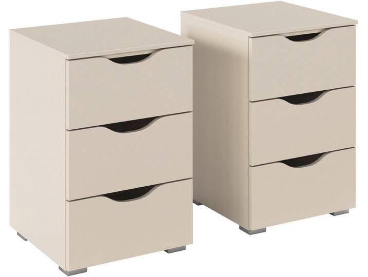 rauch Nachtkommode Nachttisch Nachtschrank Nachtkonsole MARLENE Griffmulden Landhausstil (2 St., Breite jeweils 40 cm) von Rauch