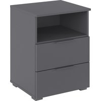 rauch Nachtkommode "Nachttisch Nachtkonsole AGORDO in Dekor- oder Hochglanzfront", (in zwei Griff-Farben), mit 2 Schubladen und Nische für viel Stauraum MADE IN GERMANY von Rauch
