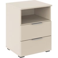 rauch Nachtkommode "Nachttisch Nachtkonsole AGORDO in Dekor- oder Hochglanzfront", (in zwei Griff-Farben), mit 2 Schubladen und Nische für viel Stauraum MADE IN GERMANY von Rauch