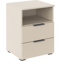 rauch Nachtkommode "Nachttisch Nachtkonsole AGORDO in Dekor- oder Hochglanzfront", (in zwei Griff-Farben), mit 2 Schubladen und Nische für viel Stauraum MADE IN GERMANY von Rauch