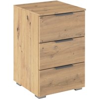 rauch Nachtkommode "Nachttisch Nachtkonsole AGORDO in Dekor- oder Hochglanzfront" in zwei Griff-Farben, Breite 40 cm, mit 3 geräumigen Schubladen für viel Stauraum MADE IN GERMANY von Rauch