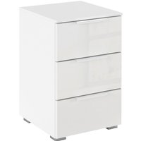 rauch Nachtkommode "Nachttisch Nachtkonsole Nachtschrank KOLUNA mit Glasfront" Breite 40 cm, mit 3 geräumigen Schubladen für viel Stauraum MADE IN GERMANY von Rauch