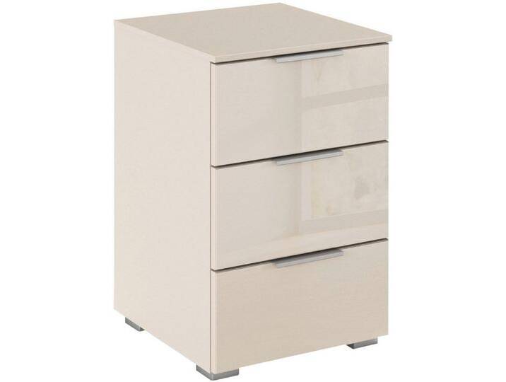 rauch Nachtkommode Nachttisch Nachtschrank Nachtkonsole AGORDO mit Glasfront (in zwei Griff-Farben, Breite 40 cm), mit 3 geräumigen Schubladen für viel Stauraum MADE IN GERMANY von Rauch