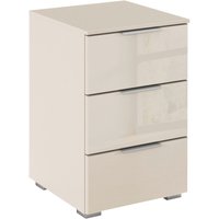 rauch Nachtkommode "Nachttisch Nachtschrank Nachtkonsole AGORDO mit Glasfront" in zwei Griff-Farben, Breite 40 cm, mit 3 geräumigen Schubladen für viel Stauraum MADE IN GERMANY von Rauch