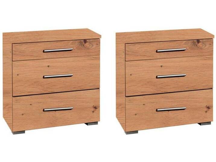 rauch Nachtkommode Scala, 2er-Set mit 3 Schubkästen in zwei unterschiedlichen Höhen, braun rauch Nachtkommode Scala, 2er-Set mit 3 Schubkästen in zwei unterschiedlichen Höhen, braun von Rauch