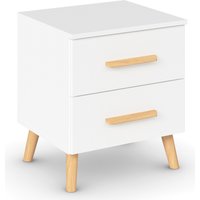 rauch Nachtkommode "Skandi by Aditio", mit Massivholzgriffen, 2 Schubladen mit Softclose-Funktion von Rauch