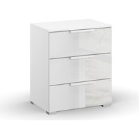 rauch Nachtkommode "Skat Meridian" mit 3 Schubladen mit Glasfront in elegantem Design von Rauch