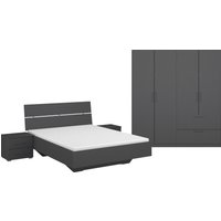 rauch Schlafzimmer-Set "Challenger", Schrank in 2 Breiten, Bett in 3 Breiten und 2 Nachttische von Rauch