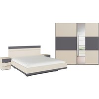 rauch Schlafzimmer-Set "Komplettschlafzimmer Schlafzimmer Schlafzimmermöbel SAJO", (Set, 4 tlg., Set: Kleiderschrank mit/ohne Spiegel, Bett in 2 Breiten, 2 Nachttische), optional mit Spiegel am Kleiderschrank MADE IN GERMANY von Rauch