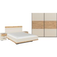 rauch Schlafzimmer-Set "Komplettschlafzimmer Schlafzimmer Schlafzimmermöbel SAJO", (Set, 4 tlg., Set: Kleiderschrank mit/ohne Spiegel, Bett in 2 Breiten, 2 Nachttische), optional mit Spiegel am Kleiderschrank MADE IN GERMANY von Rauch