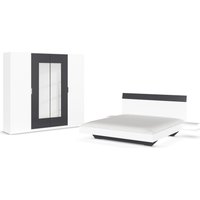 rauch Schlafzimmer-Set "Monza" mit Drehtürenschrank Breite 226 cm, Bettanlage in 2 Breiten von Rauch