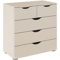 rauch Schubkastenkommode "Kommode Sideboard Schubladenkommode Landhausstil MARLENE" Breite 80 cm, mit 5 geräumigen Schubladen und Soft-Close-Funktion MADE IN GERMANY von Rauch